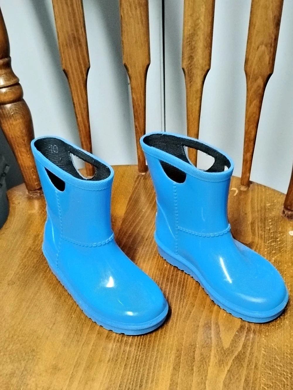 UGG Kids' Drizlita Rain Boots - Size: 10 - Blue Rain Boots